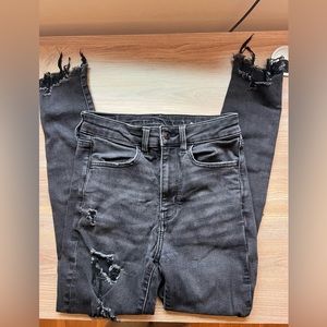 American Eagle Distressed Ankle Skinny Jeans